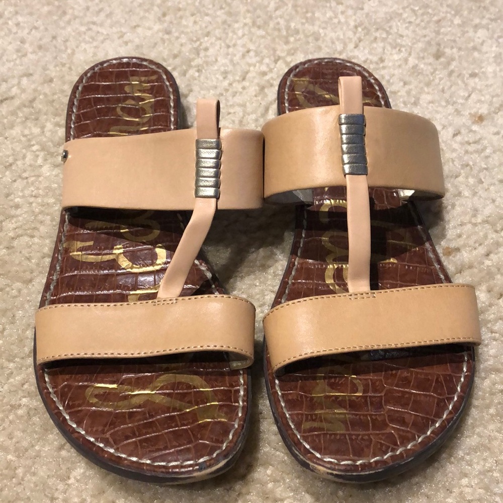 Sam Edelman tan slides womens 8.5